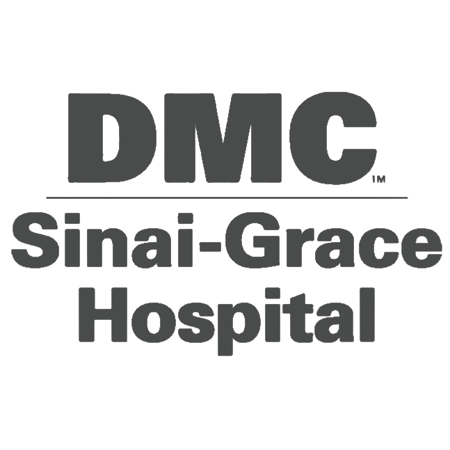 DMC Sinai-Grace Hospital grey logo